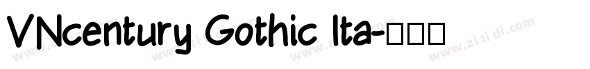 VNcentury Gothic Ita字体转换